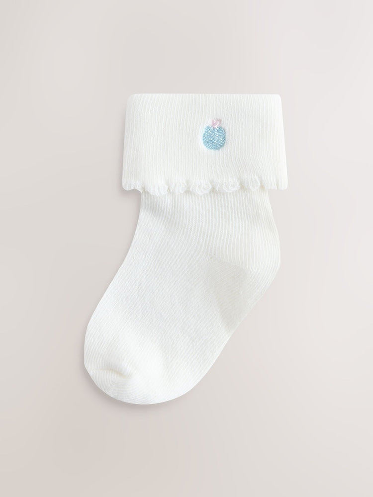 Pink/Blue Baby Socks 5 Pack