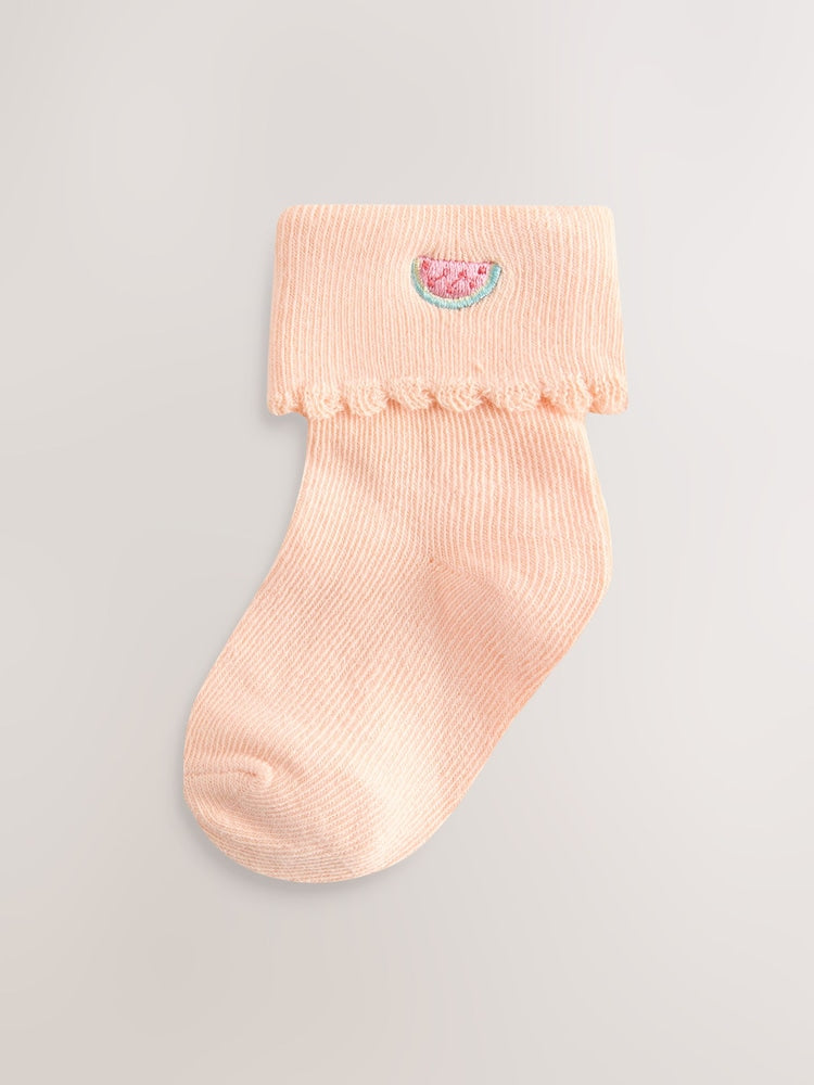 Pink/Blue Baby Socks 5 Pack