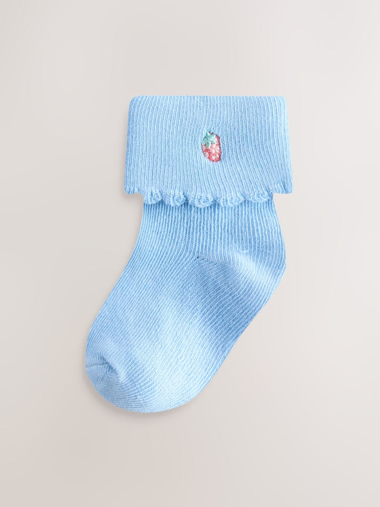 Pink/Blue Baby Socks 5 Pack