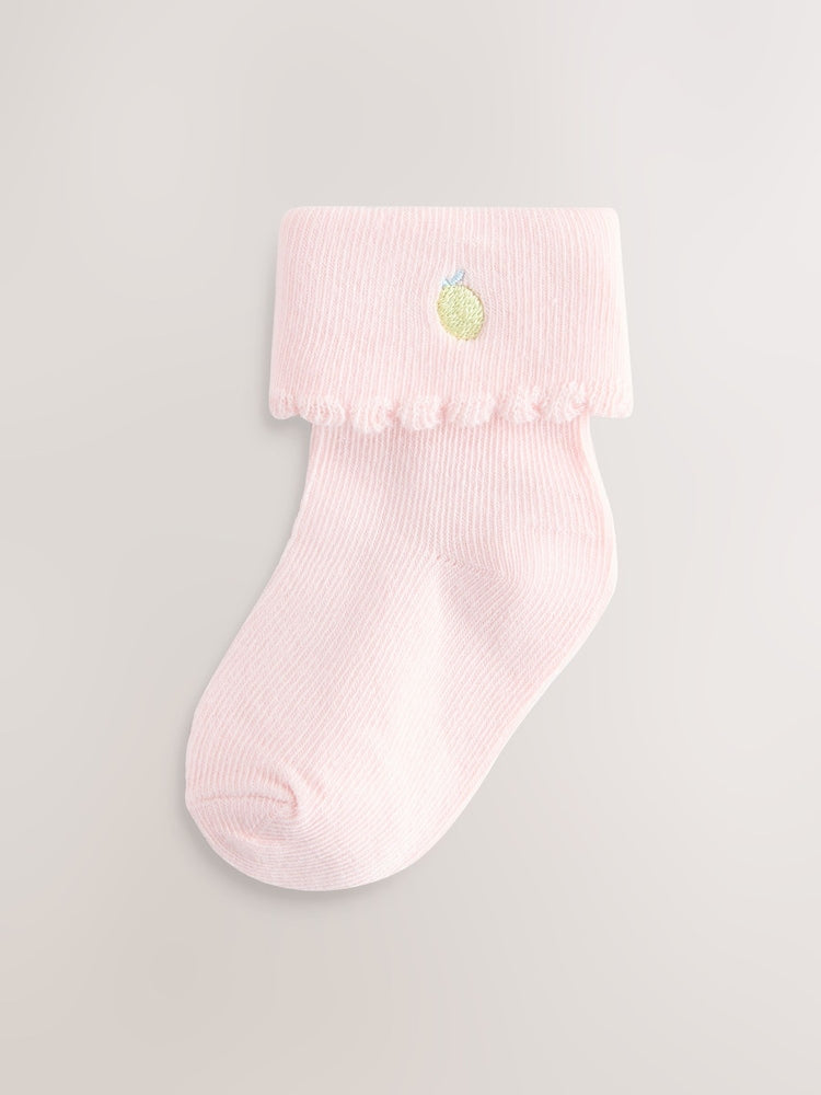 Pink/Blue Baby Socks 5 Pack