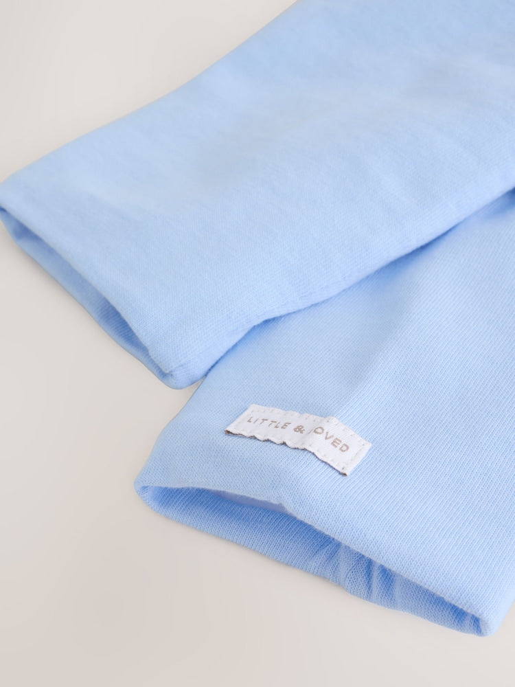 Blue Jersey Hooded Baby Jacket (0mths-2yrs)