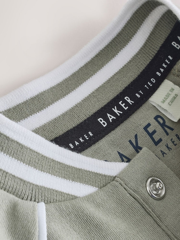 Baker by Ted Baker Blue/Stone Varsity Rompers 2 Pack