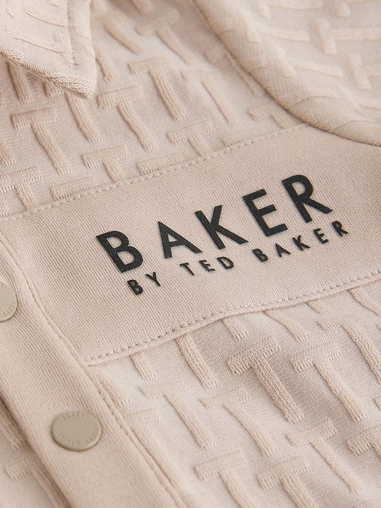 Baker by Ted Baker Textured Romper and Hat Set - Size Newborn
