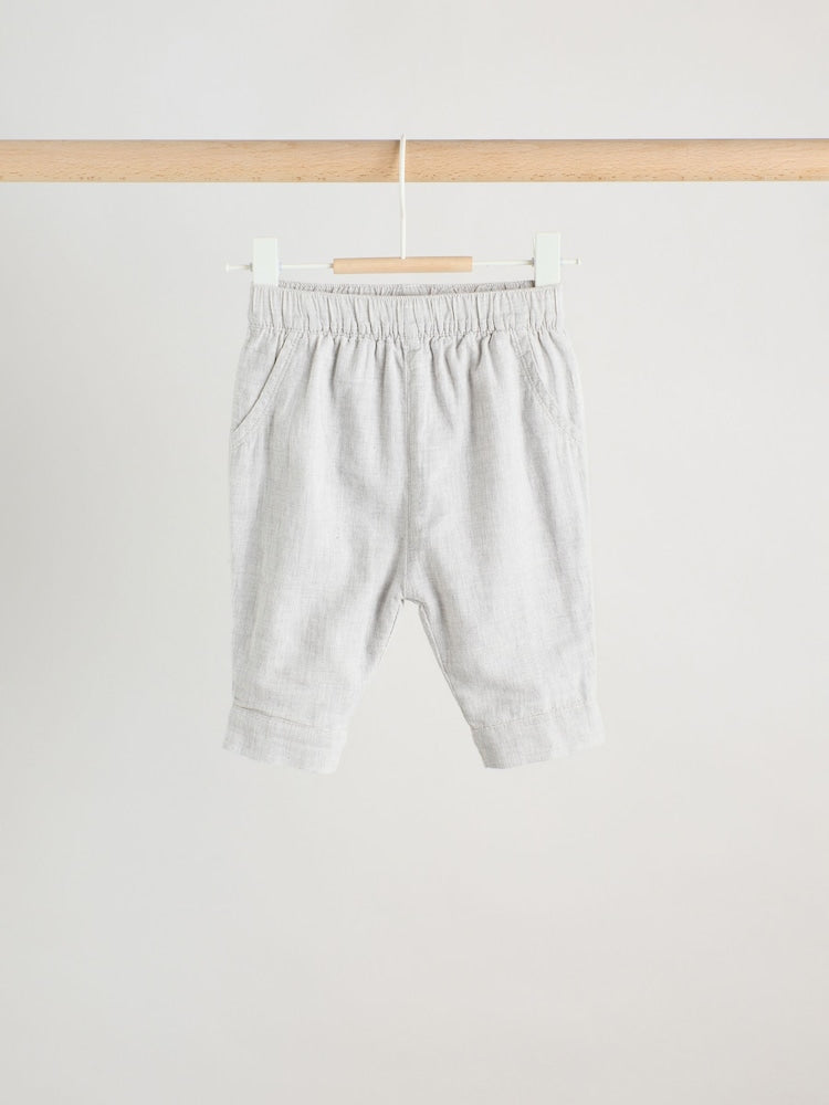 Grey/White Shirt and Trousers Baby Set (0mths-3yrs)