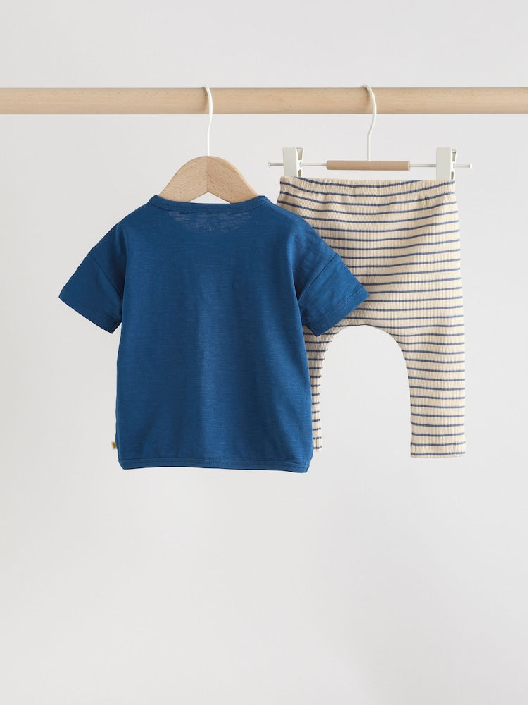 Blue Farm Top and Leggings Baby Set (0mths-2yrs)
