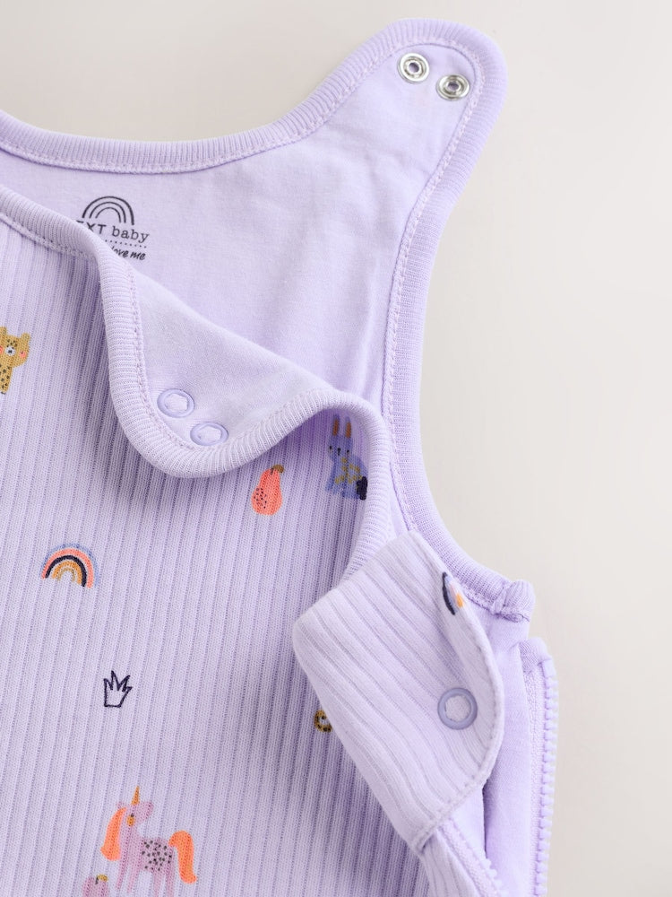 Lilac Mini Character 1 Tog Sleeveless Baby Sleep Bag