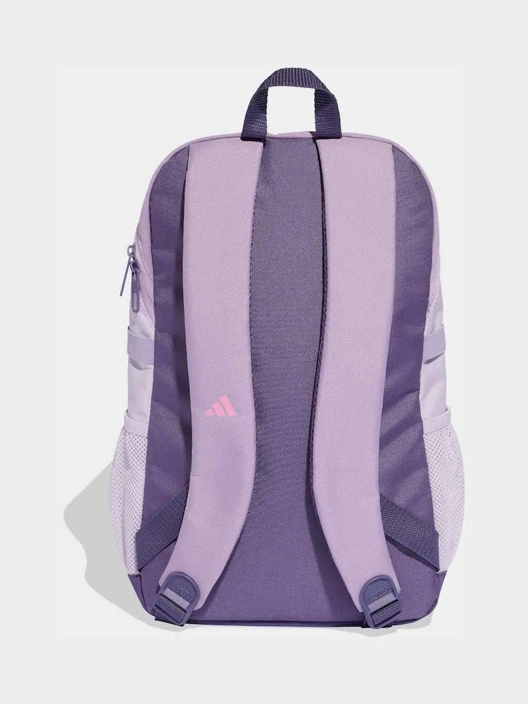 adidas Light Purple Kids 3 Stripe Backpack
