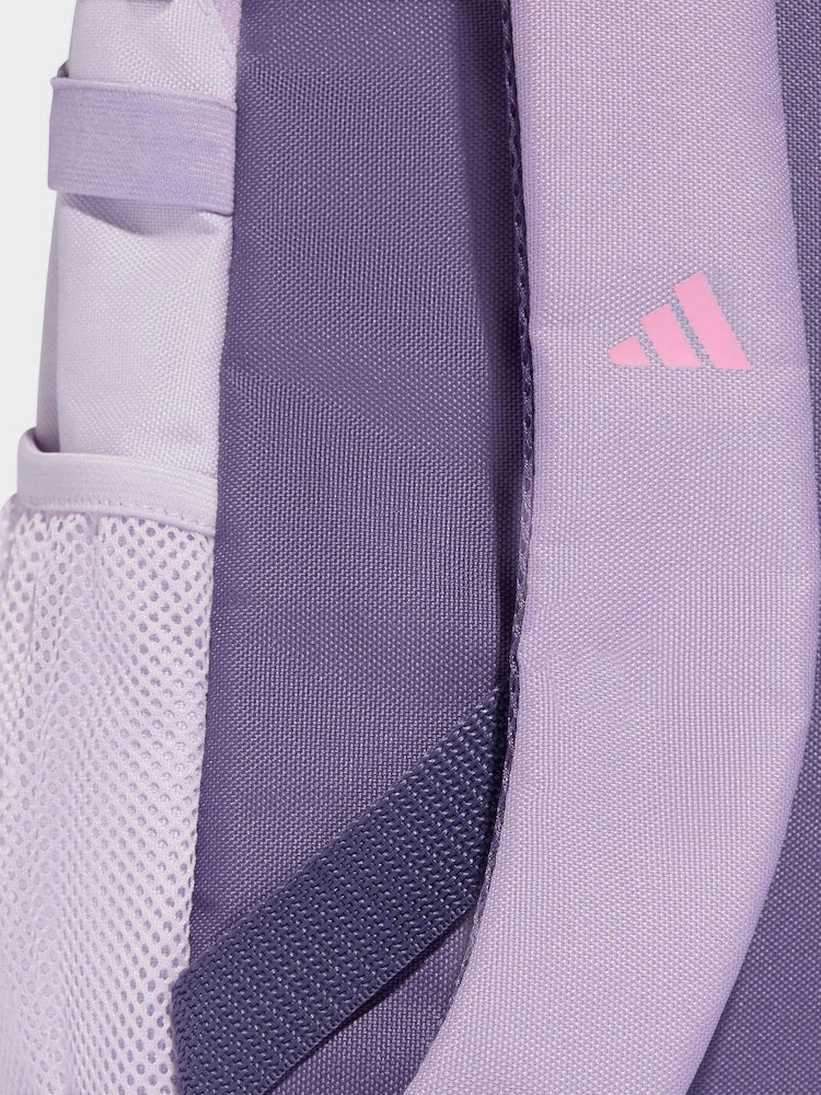 adidas Light Purple Kids 3 Stripe Backpack