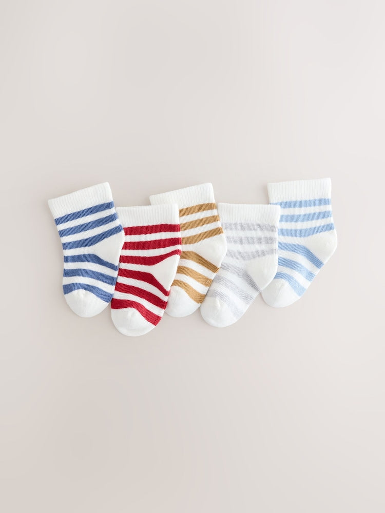Blue/White Socks 5 pack
