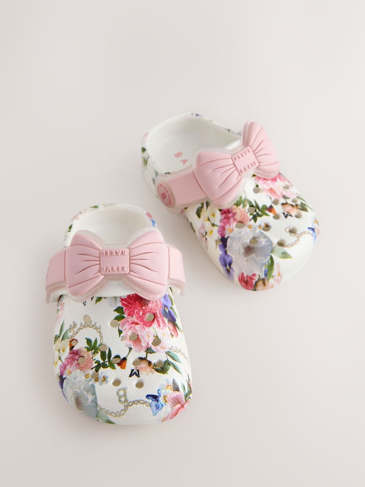 Baker by Ted Baker Baby Girls Clog Sandals With Bow