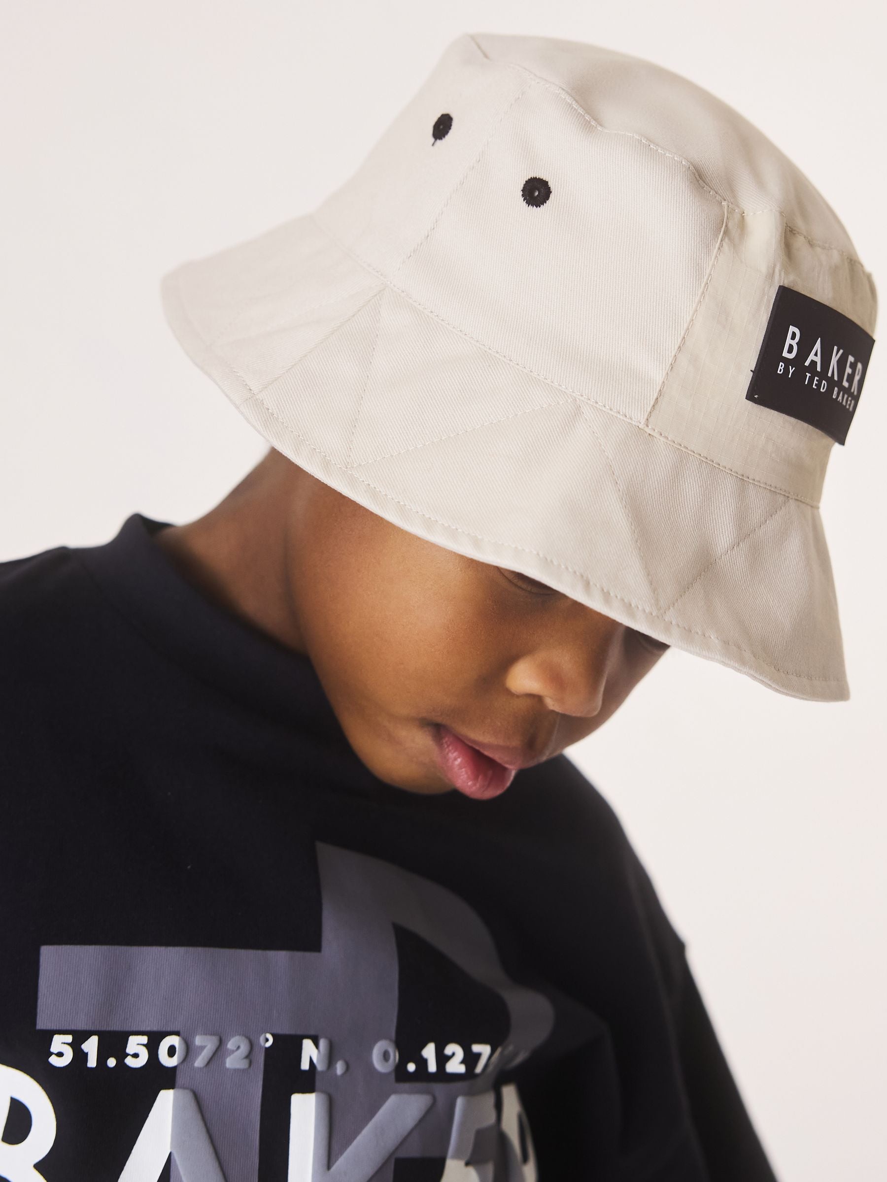 Baker by Ted Baker Baker Logo Bucket Hat - Size 3-9 Months (62-74cm)