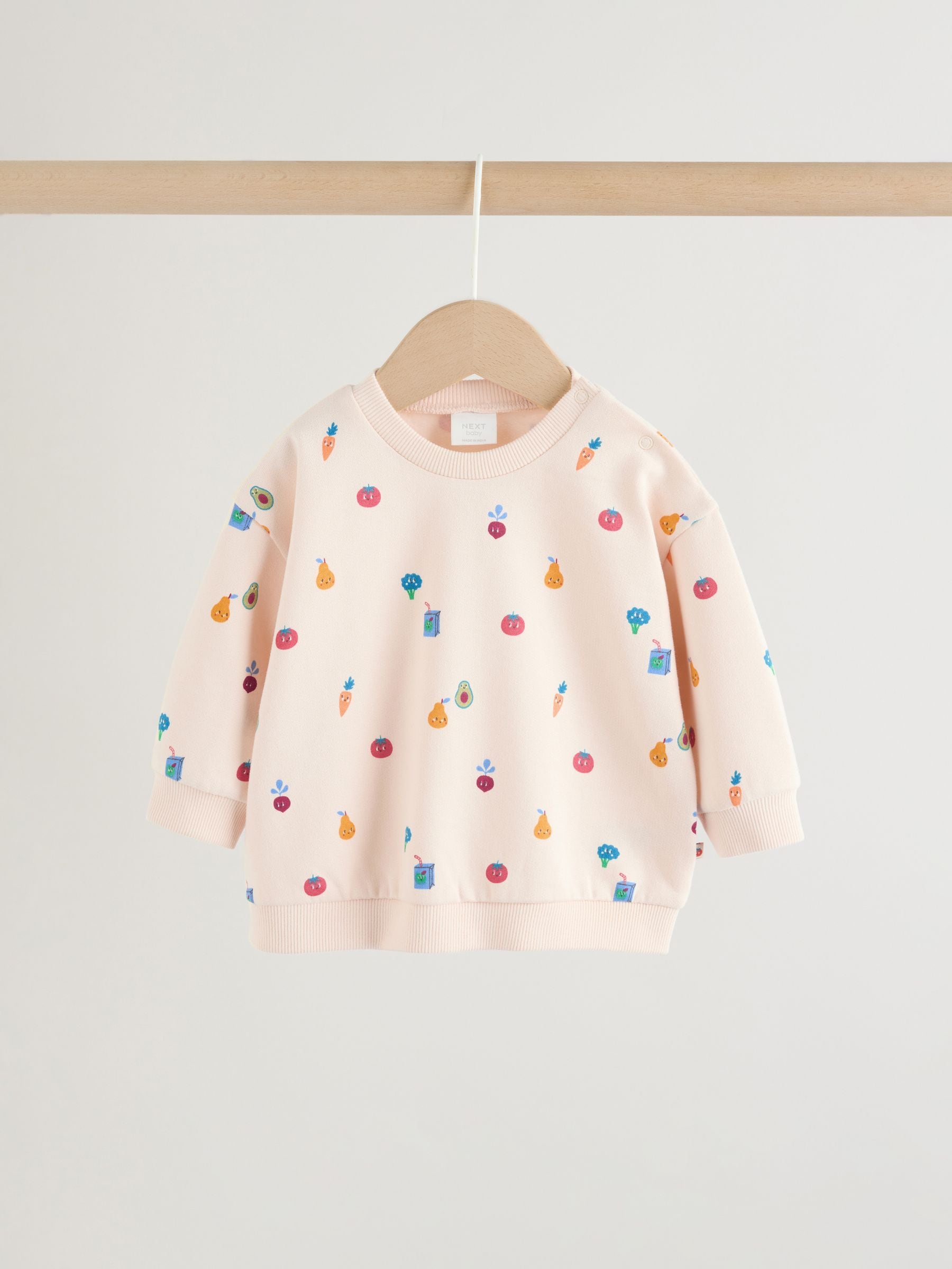Bright Veg Print Sweat Top and Joggers Baby Set (0mths-2yrs) (0mths-2yrs) - Size Up to 1 Month (56cm)