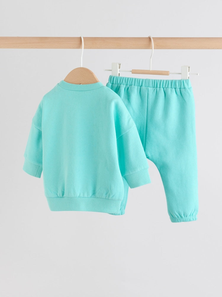 Green Sweat Top and Joggers Baby Set (0mths-2yrs) (0mths-2yrs)