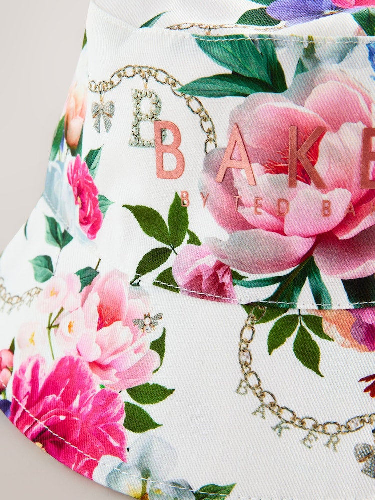 Baker by Ted Baker Logo Bucket Pink Hat - Size 3-9 Months (62-74cm)