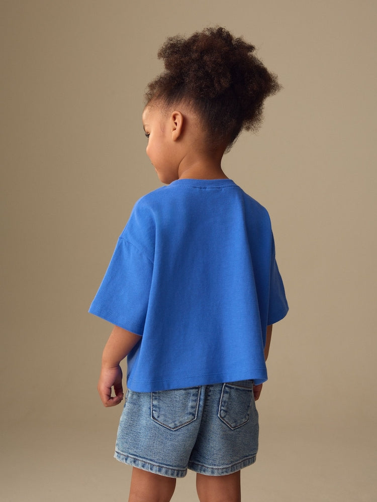 Blue Cherry Short Sleeve T-Shirt (3mths-7yrs)