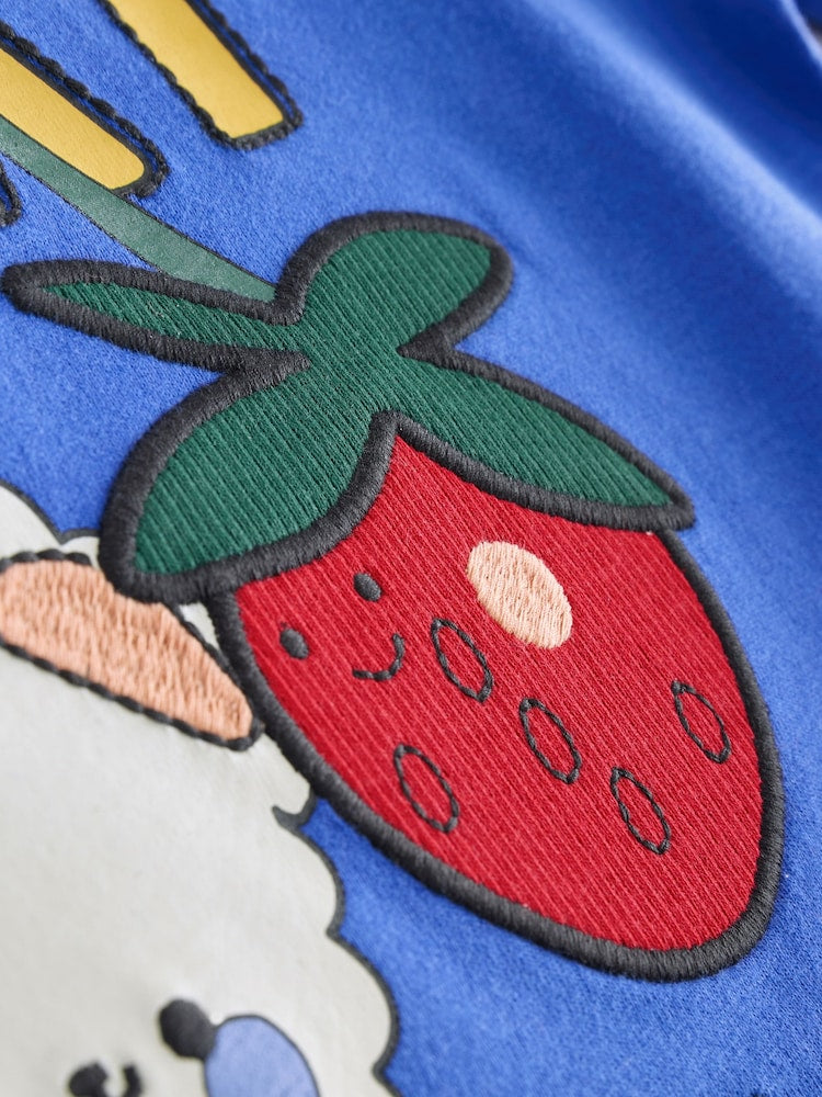 Blue Cherry Short Sleeve T-Shirt (3mths-7yrs)