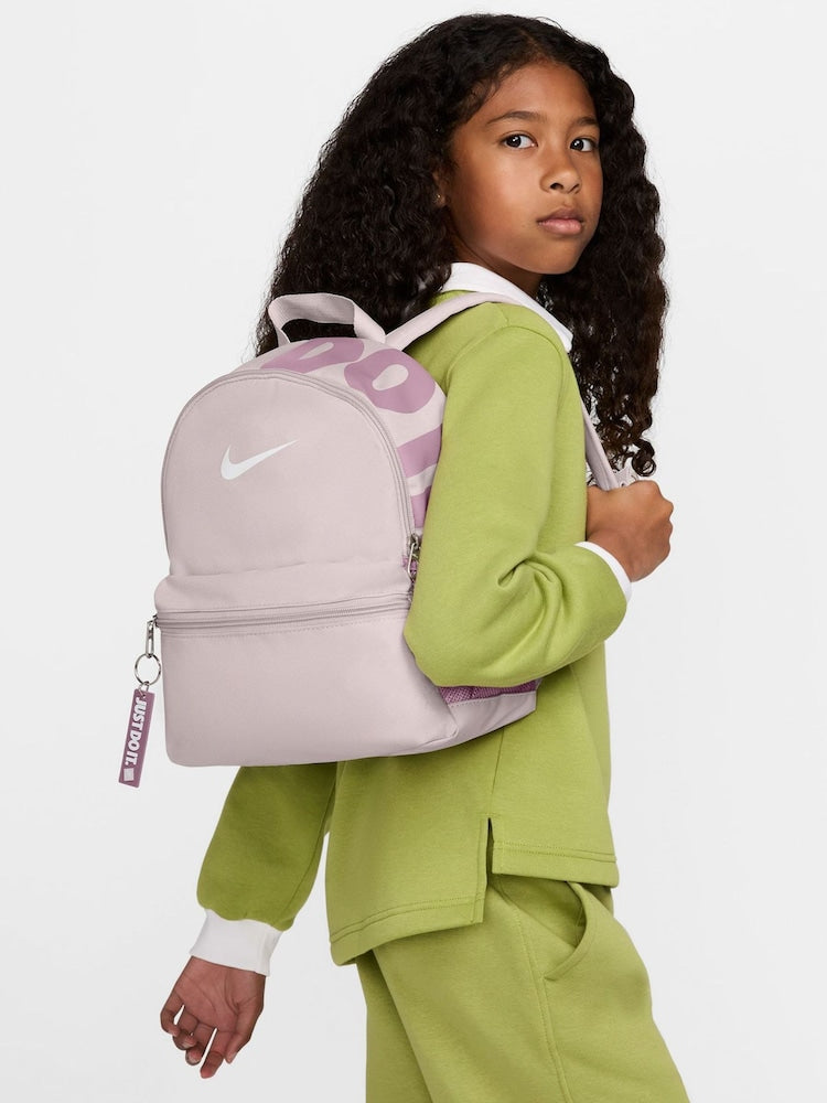 Nike Pink Kids Mini Brasilia JDI Backpack