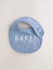 Baker by Ted Baker 2 Pack Blue Baby Bibs - Size One