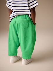 Green Textured Wide Leg Trousers (3mths-7yrs)