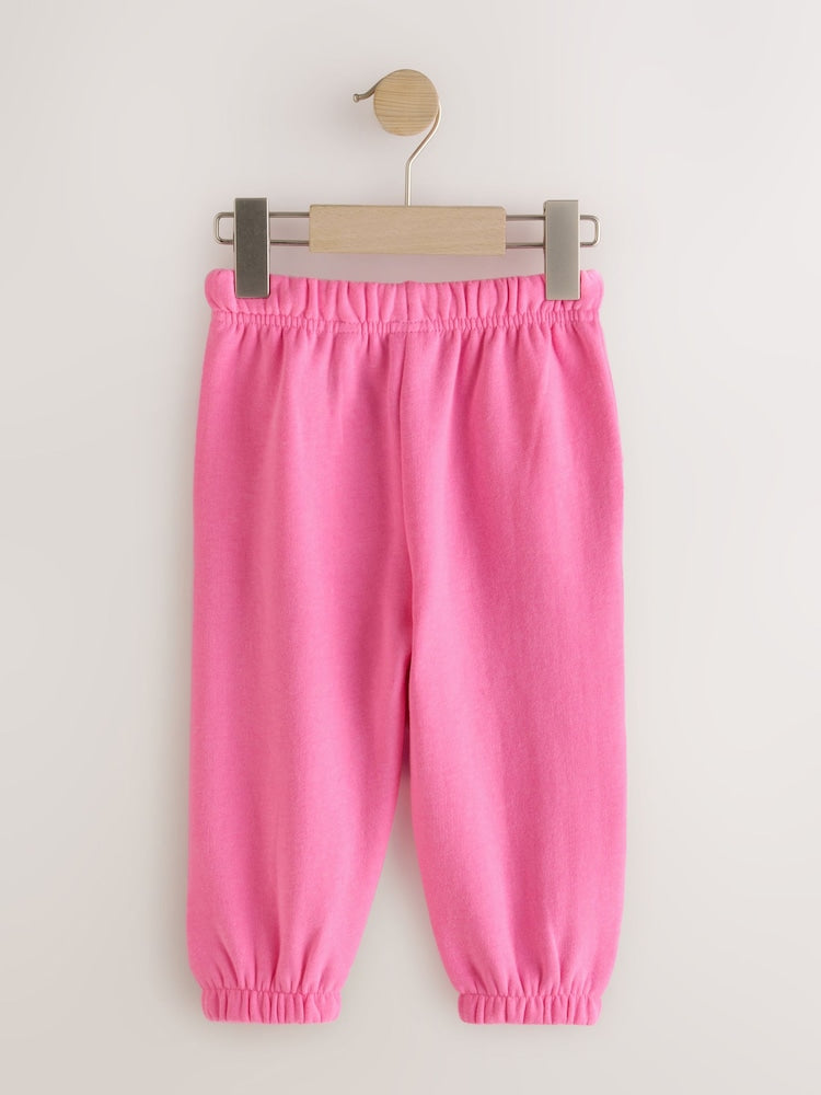 Pink/Lilac/Oatmeal 3 Pack Joggers Set (3mths-7yrs)