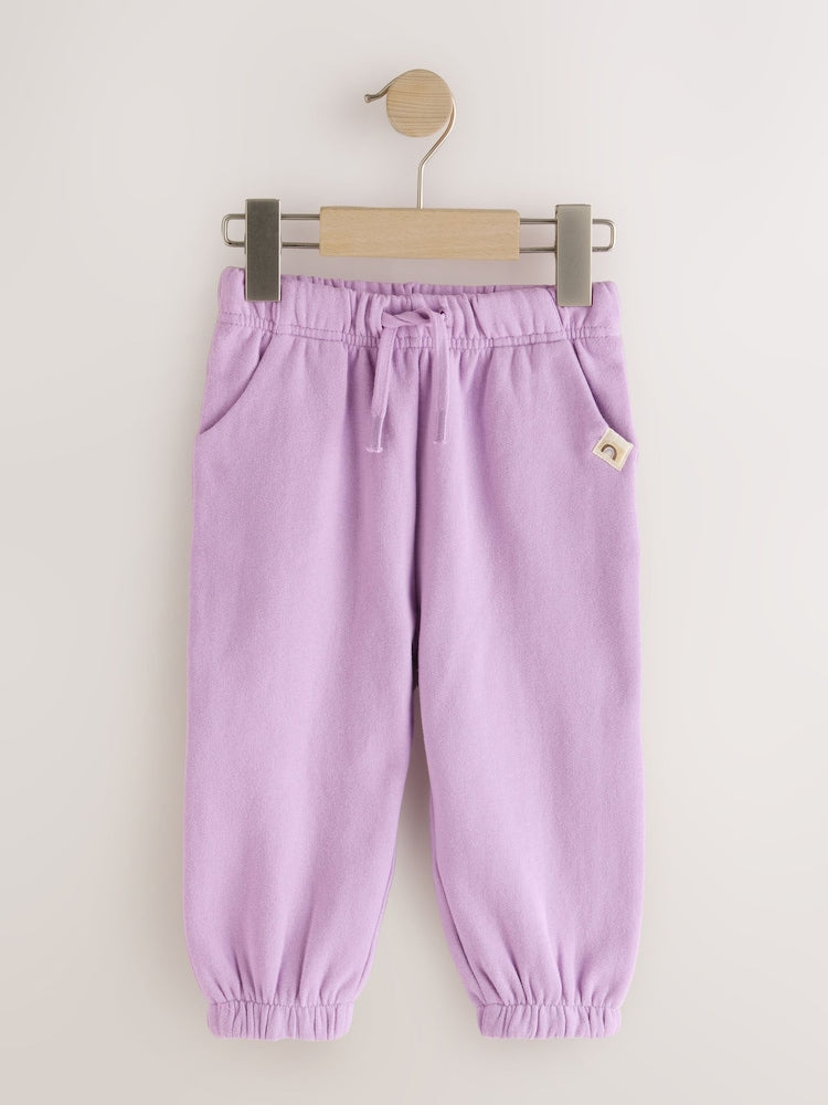 Pink/Lilac/Oatmeal 3 Pack Joggers Set (3mths-7yrs)