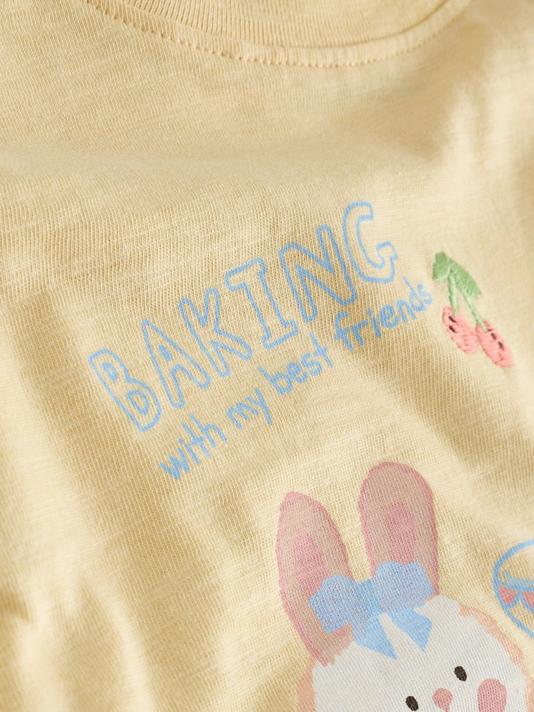 Blue/Yellow Top & Shorts Set 2 Pack (3mths-7yrs)