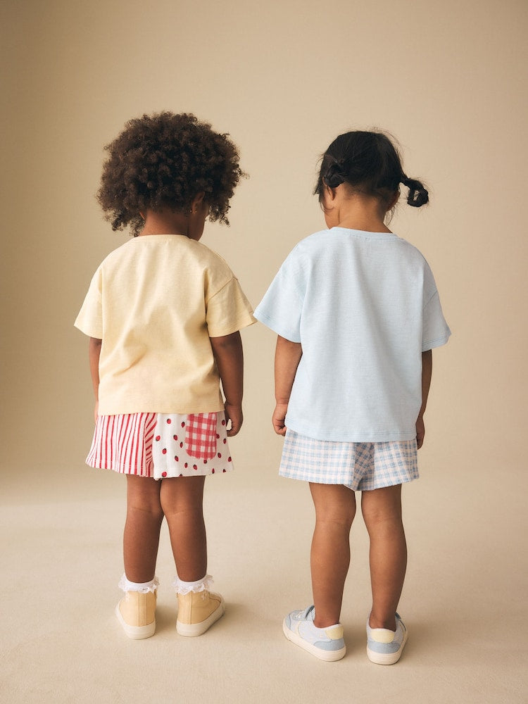 Blue/Yellow Top & Shorts Set 2 Pack (3mths-7yrs)