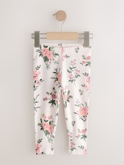 Pink Ribbed Leggings 5 Pack (3mths-7yrs)