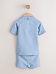 Blue Textured Swim Set (3mths-7yrs) - Size 3-6 Months (62-68cm)