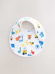 Multi Farm 5 Pack Baby Bibs - Size One
