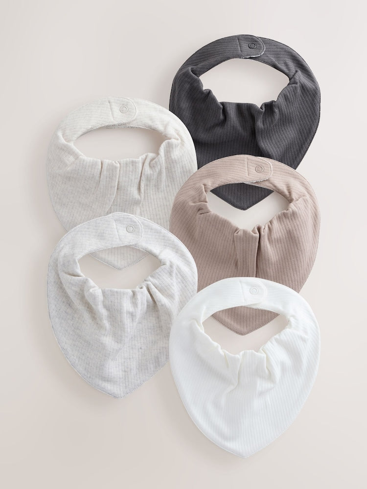 Neutral Baby Bibs 5 Pack - Up to 1 Month (50-56cm)