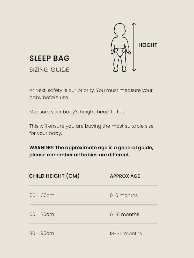 Neutral Mini Sea Print 0.5 Tog Sleeveless Baby Sleep Bag