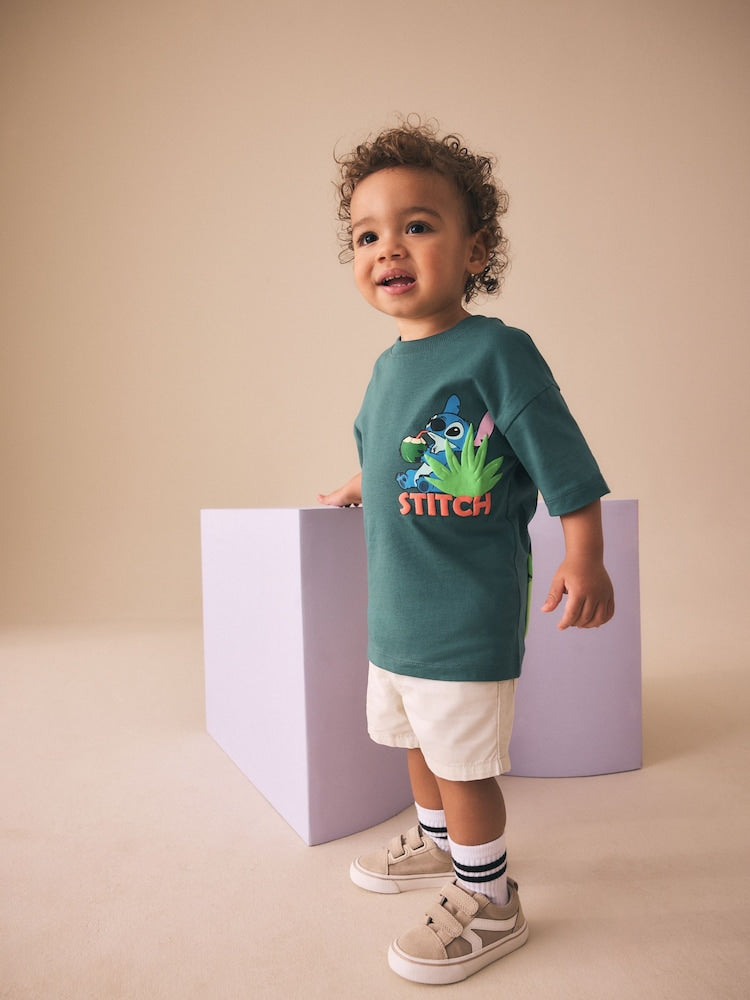 Dark Teal Lilo & Stitch Short Sleeve T-Shirt (3mths-8yrs)