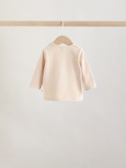 Neutral/Grey Long Sleeve Baby T-Shirts 3 Pack (0mths-2yrs) - Size Up to 1 Month (56cm)