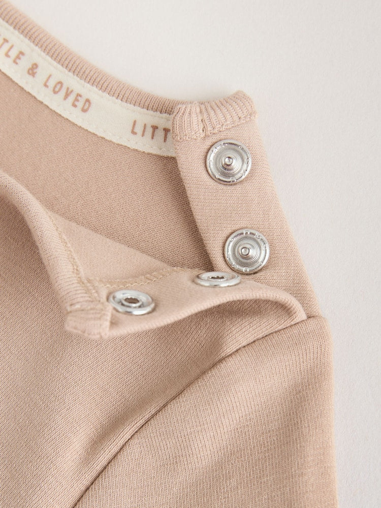 Neutral/Grey Long Sleeve Baby T-Shirts 3 Pack (0mths-2yrs)