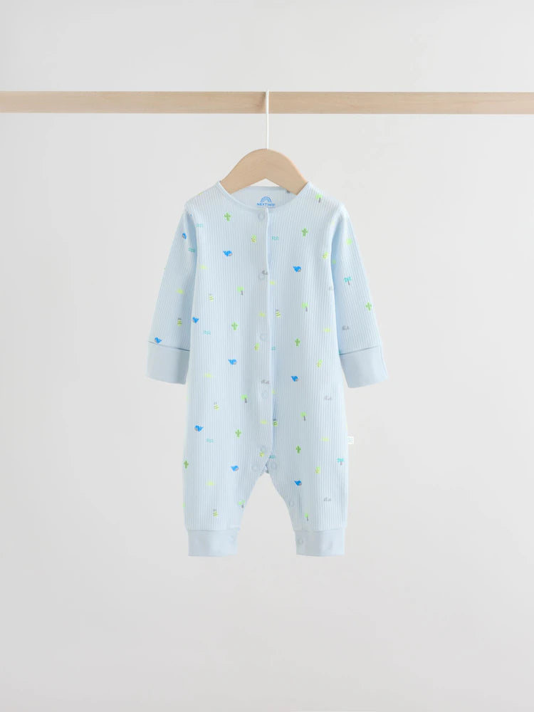 Multi Print Baby Sleepsuits 4 Pack (0mths-3yrs)