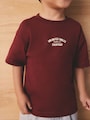 Berry Red Slogan Short Sleeve Back Print T-Shirt (3mths-7yrs) - Size 3-6 Months (62-68cm)