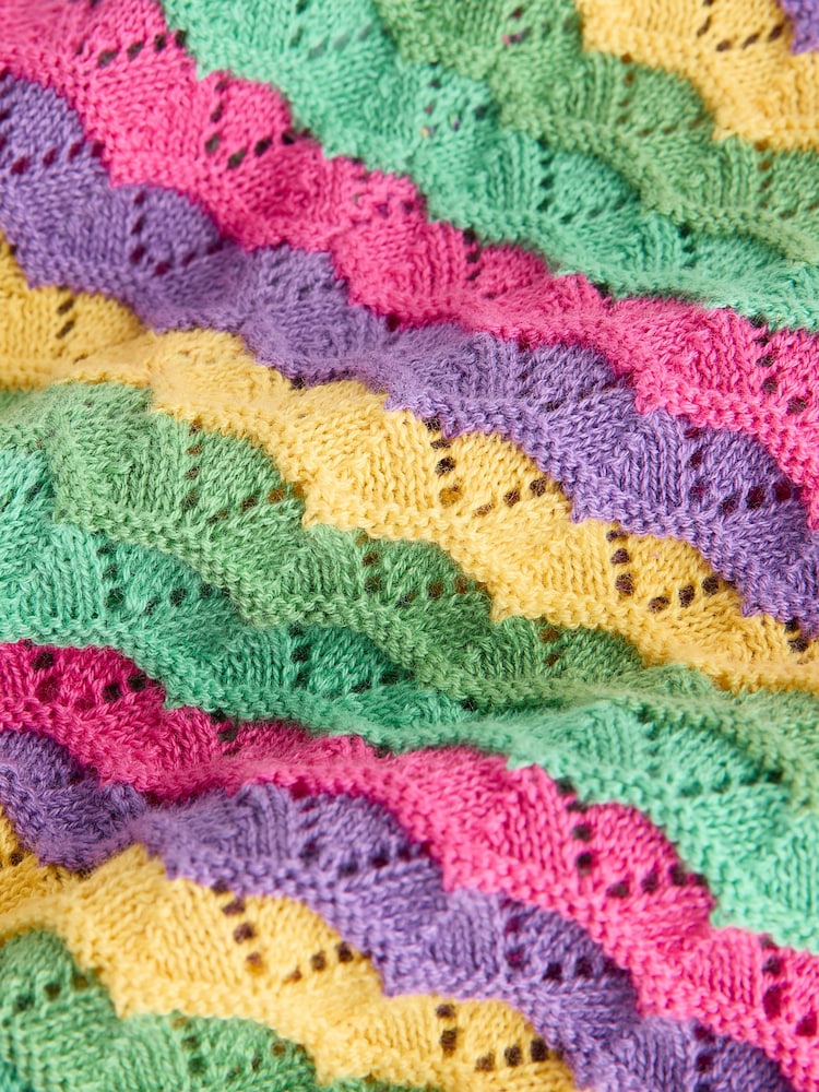 Bright Stripe Knitted Top And Shorts Set (3mths-7yrs)