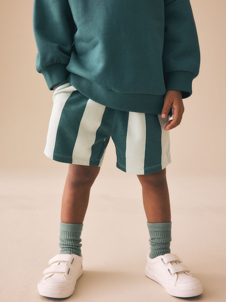 Dark Green Crew Neck Sweatshirt and Shorts Set (3mths-7yrs) (3mths-7yrs)