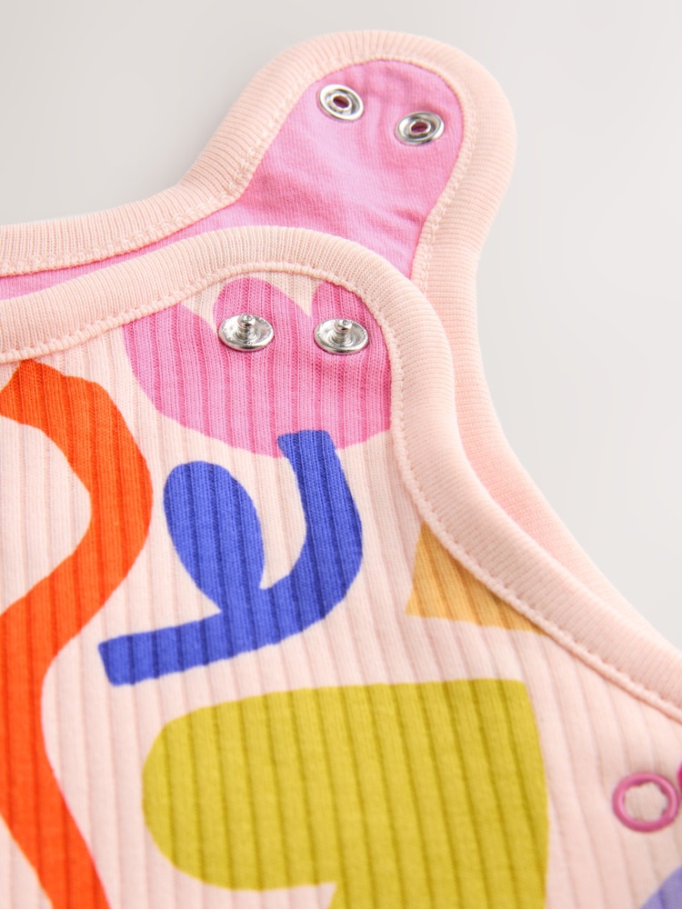 Pink/Purple Floral 1 Tog Sleeveless Baby Sleep Bag