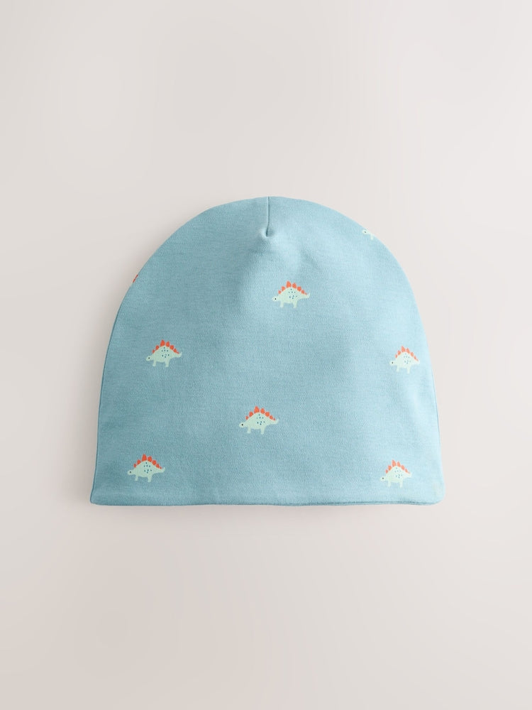 Dino Jersey Beanies 2 Pack (1-16yrs)