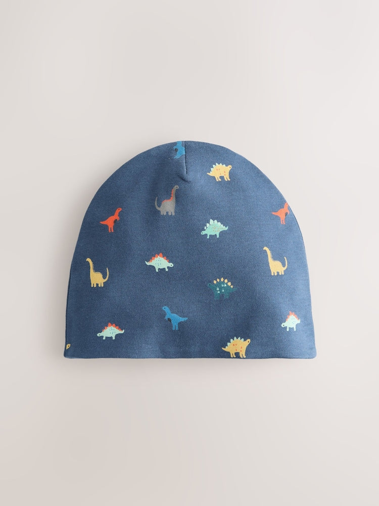 Dino Jersey Beanies 2 Pack (1-16yrs)