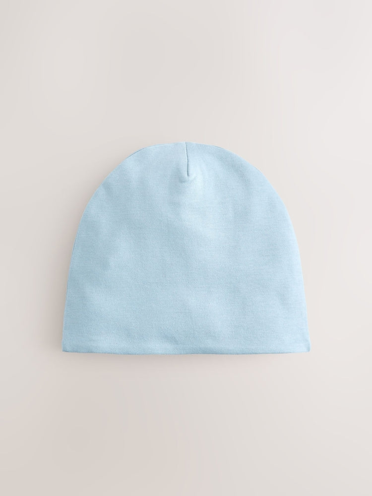 Blue Jersey Beanies 2 Pack (1-16yrs)
