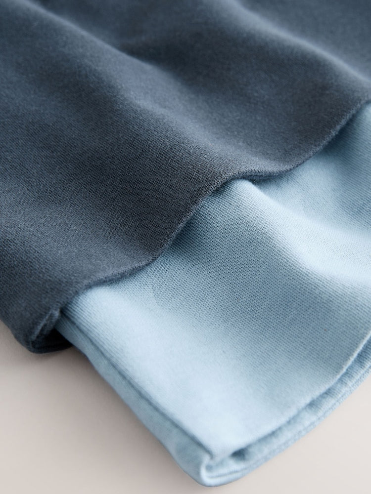 Blue Jersey Beanies 2 Pack (1-16yrs)