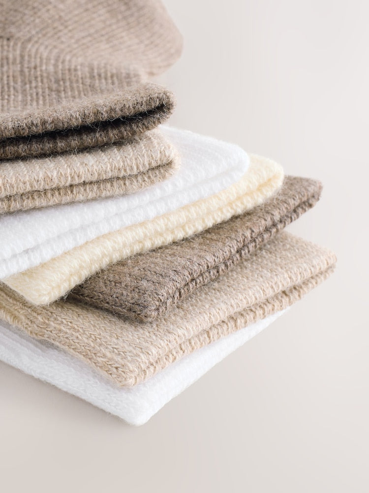 Neutral Baby Socks 7 Pack (0mths-2yrs) - Size 50cm (First Size)