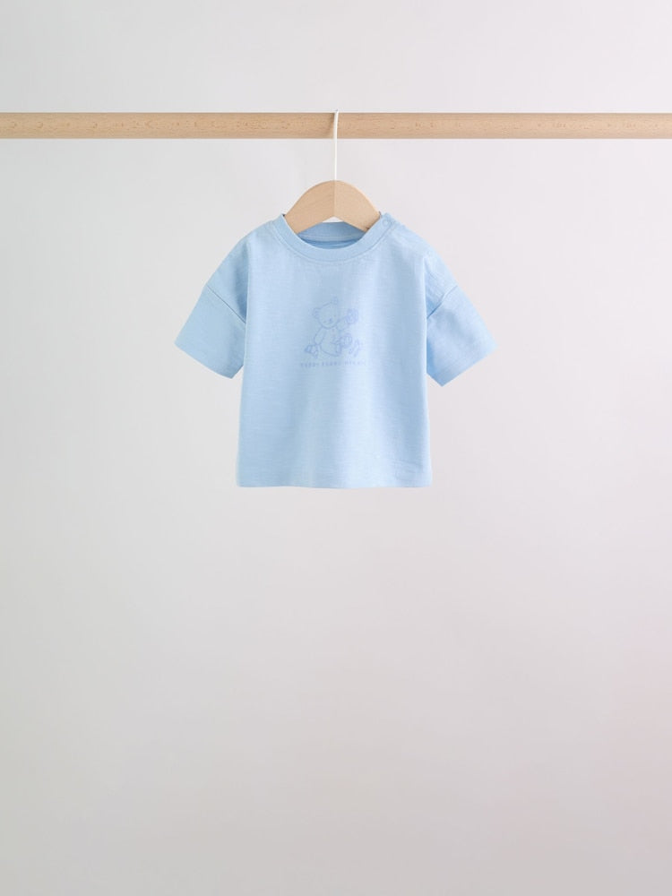 Blue Bears Tops and Shorts Baby Set 6 Piece (0mths-3yrs)