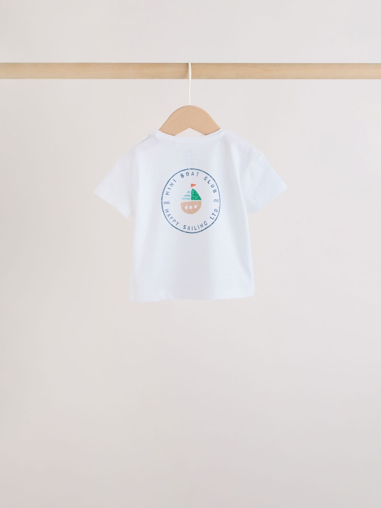 Blue Nautical Tops and Shorts Baby Set 6 Piece (0mths-3yrs)