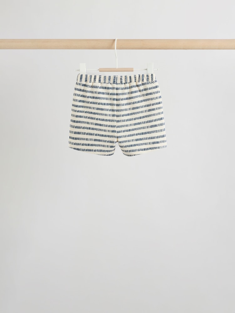 Blue/Ecru Milk Club Tops and Shorts Baby Set 6 Piece (0mths-3yrs)