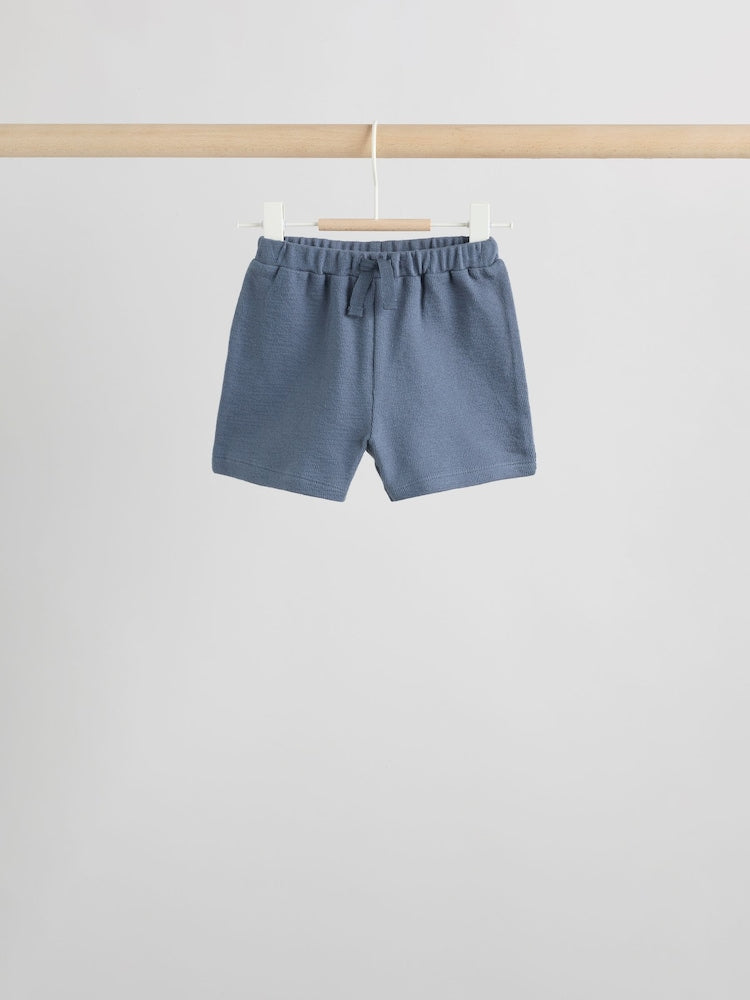 Blue/Ecru Milk Club Tops and Shorts Baby Set 6 Piece (0mths-3yrs)
