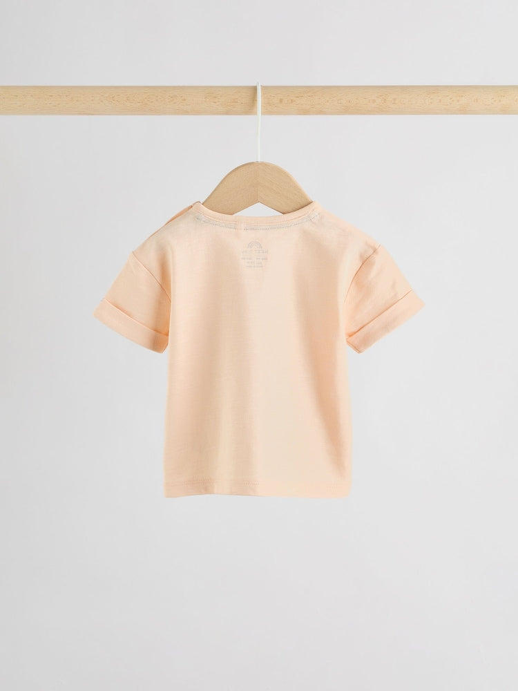 Orange Crocodile Print Top and Shorts Baby Set (0mths-2yrs)